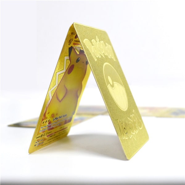 Gränsöverskridande tillägnad nytt fickmonster Spray Dragon Game Specialkortsamling Metallkort Regnbågskort Yingxi Language Gold 38