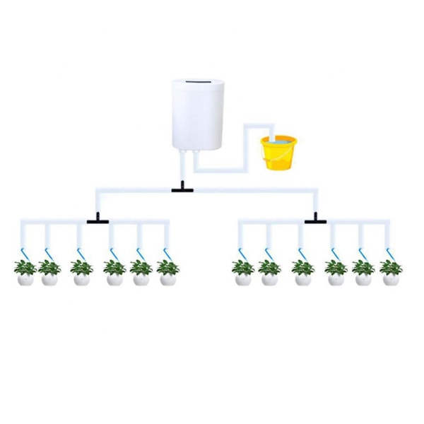 Automatiskt självbevattningssystem med droppbevattning för självbevattning av trädgårdsslang 12 Drip Heads