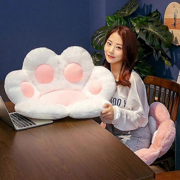 70*60cm Kawaii Kattepote Plussjeleker Søt Myk Stoppet Gulvputer Stol Sofa Butt Pad for Hjem Romdekorasjon Kontor Nap Dukker