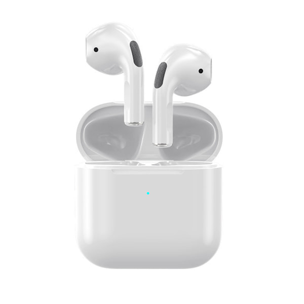 Vit mini pro4 universell trådlös bluetooth brusreducerande headset med lång standbytid