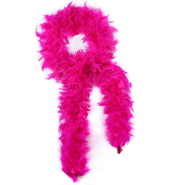 2m 40g Tyrkiet Fjerboa Til DIY Håndværk Hjem Dans Bryllup Fest Halloween Jul Dekoration Kostume Dekoration Fjerboa hot pink