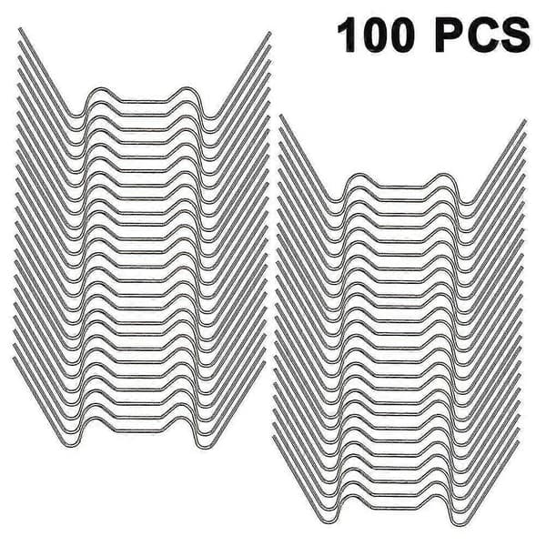 100 stk. Rustfrit Stål Glazing Clips, W-Type Drivhusklemme, Til Drivhus