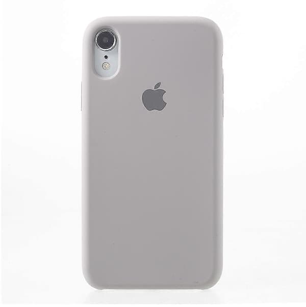 1:1 Skala Silky Solid Silikon Telefondeksel for iPhone XR 6.1 tommer style c