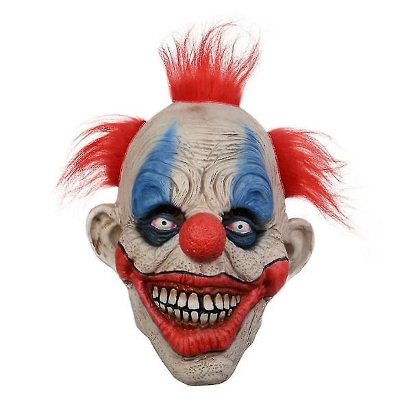 Scary Clown Latex Mask Headgear Halloween Party Cosplay Props