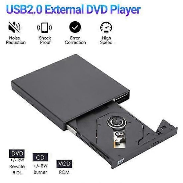 DVD-brenner med lavt strømforbruk, ultratynn og rask overføring