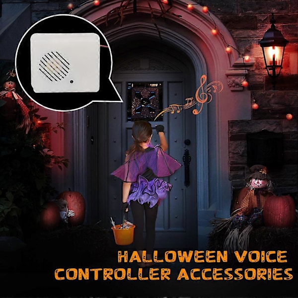 Stemmeaktiveret Gysende Rekvisitter Halloween Dekoration Lyd Sensor Skrig Højttaler Spøgelseshus Gyser Rekvisitter Halloween Lyd Sensor 8pcs