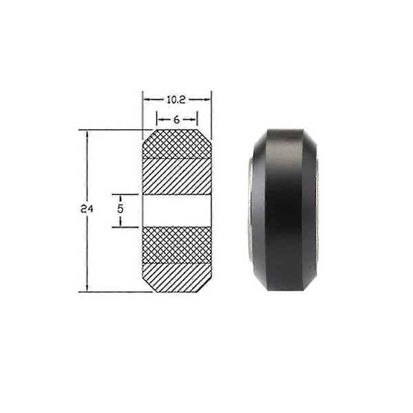 10 stk. 3D-printer POM-hjul Plasttrisse 625zz Lineær Leje til CR10/Ender 3-serie, Chiron, Tevo Tarantula