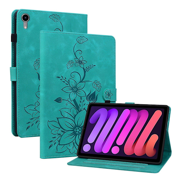 Uritettu nahkakuori iPad mini 6:lle green