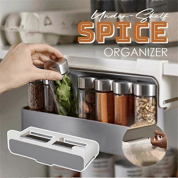 SpiceCaddy Kryddorganisatör, Kryddställ för Skåp organizer and 6 bottles