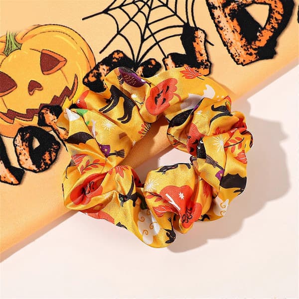Halloween Hårstrikker Elastiske Sateng Hårbånd Hestehaleholdere Hårbånd Halloween Tilbehør for Kvinner Jenter 7 7
