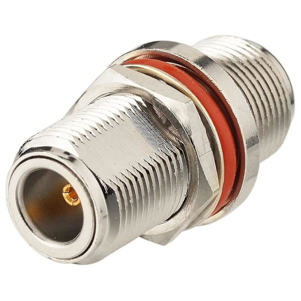 N Hunn til N Hunn Adapter Bulkhead Montering 50 Ohm Kobber Koaksial Kontakt Adapter (2-pakning) For 4g