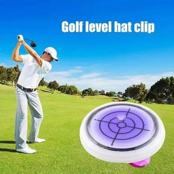 Relativelk Golfboldmarkør Rund Kasketklips Markering med Vatterfunktion, Vatter yellow