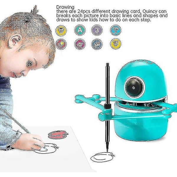 Rita Robot för att lära sig rita - Pedagogiska leksaker för flickor och pojkar 4, 5, 6, 7, 8 år, interaktivt samtal
