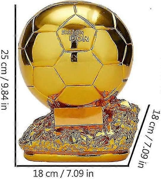 Ballon d'Or Trofæ Samleobjekter 21cm De Bedste Gaver til Fodboldfans og Samlere 25cm
