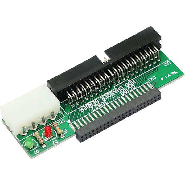 2,5 til 3,5 IDE Adapter, 2,5 Tommer 44 Pins Harddiskdrev Laptop IDE til 40 Pins 3,5 Tommer Desktop PC PATA Port Konverterkort Adapter (IDE 2,5 til 3,5), 3 stk