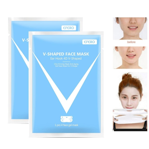 Jaysuing_1-3X Uusi Bloskin Lifting Mask Kasvojen Nostomaski Bloskin Leuan Maskit V-Linjan Kaksoisleuan Vähentävä Maski V-Muodon Kasvojen Nostomaski 2pcs