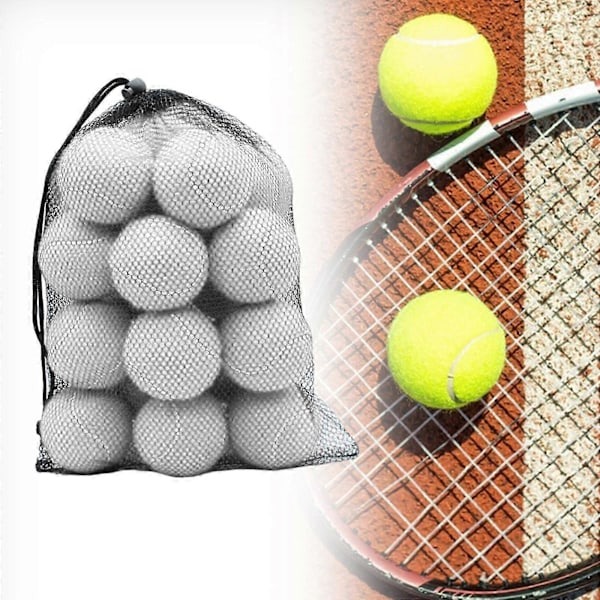 20 kpl Tennispallot Joustavat Pallot Harjoitus 6,4 cm Halkaisija Kulutusta Kestävät Harjoituspallot Ulkoiluurheiluun Tennisen harrastajille white