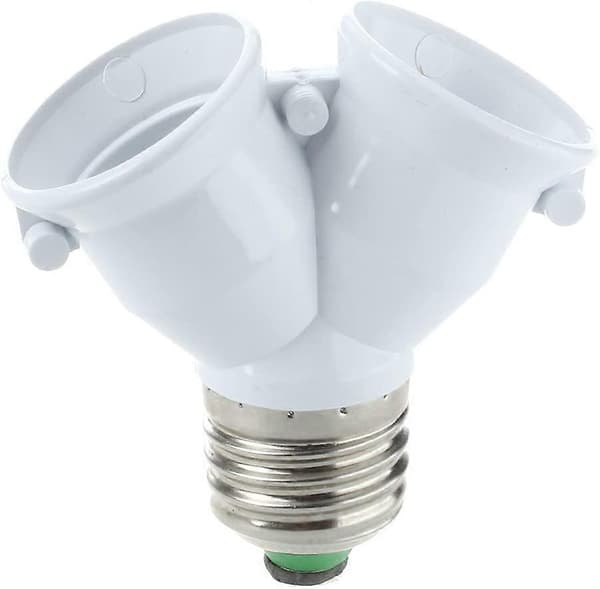 5 kpl Kaksoislampun sovitinta LED-lampulle, sama E27-kanta