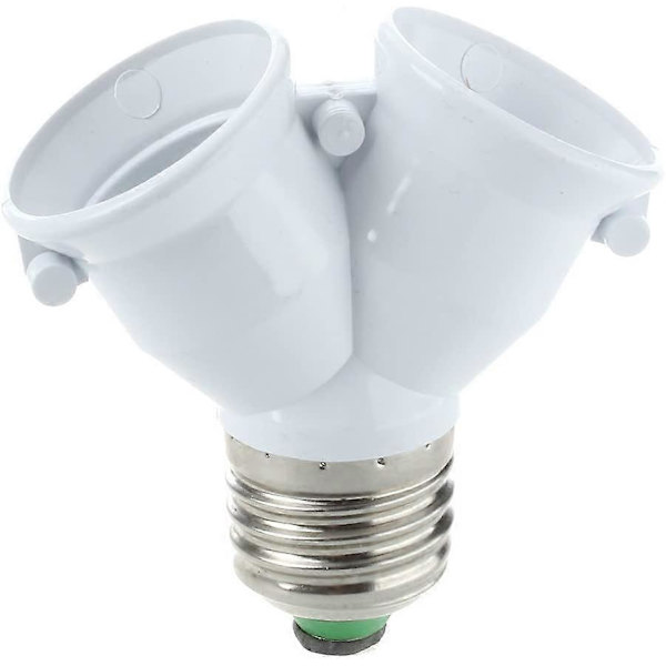 5 st Dubbellampa Adapter LED-lampa samma E27 sockel