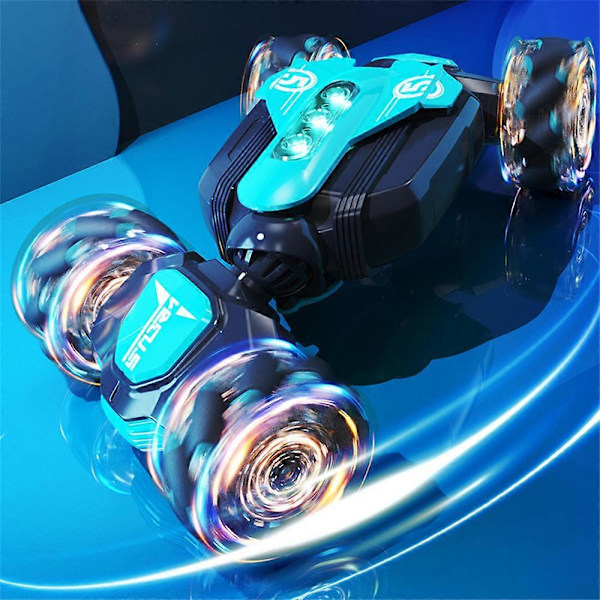 Orbi Rc-auto - Paras Orbi Rc-kilpa-auto Elellä Ohjattava Stunt-auto Lasten Lahjaksi UUSI single remote control  blue