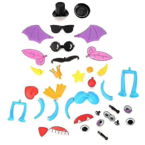 200 st Kreativa Barnpärlor Utbildningsleksaker Montera Manual DIY Olika Klibbiga Bollar För Pojkar Och Flickor 36pcs accessories