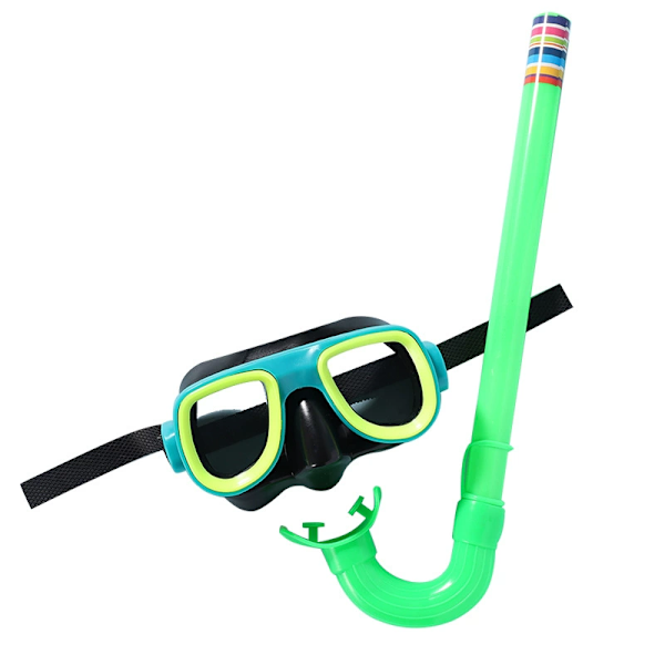 Dykarglasögon och snorkelset för barn, simutrustning, HD-dykarglasögon green