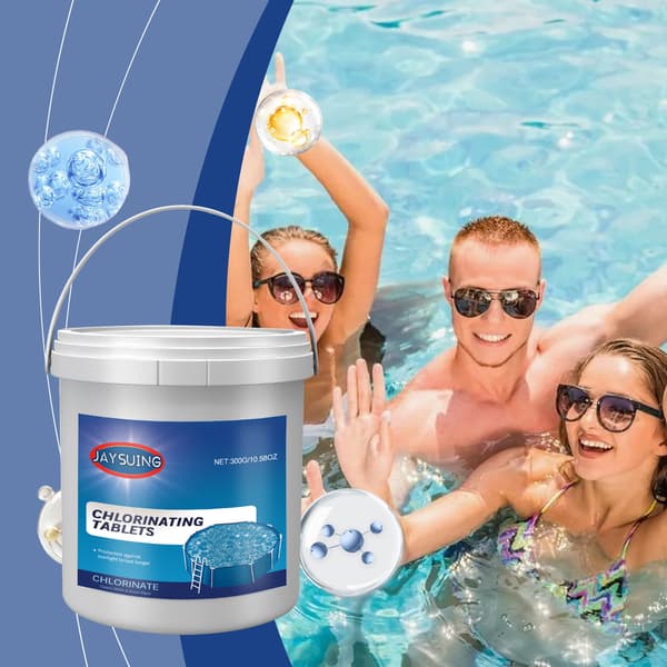 2-pakke spesialtilbud Jaysuing Pool Cleaning Tablets, Multi-Purpose Instant Dissolving Pool Cleaning Tablets