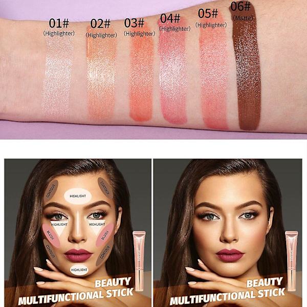 Flydende Pudder Blush Monokrom Kan Holde Makeup I Lang Tid Fin Tekstur Betydelig Farvegengivelse Effekt To Anvendelser Rouge