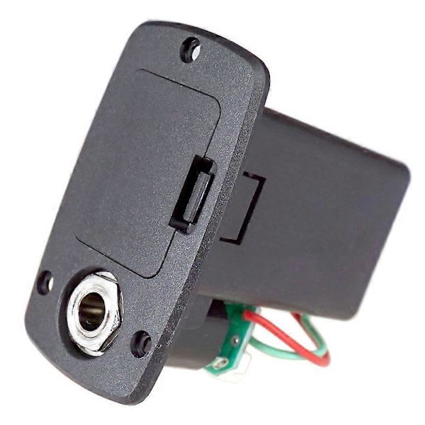 ABS 9V Gitarr Pickup Batterifack för Elektrisk Akustisk Gitarr Bas Förvaringsskydd Ersättning