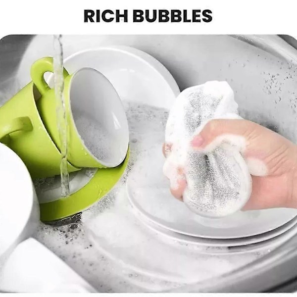 Probablei Multifunktionella Tråd-Mirakel Rengöringsdukar, Rostfritt Stålduk 3pcs