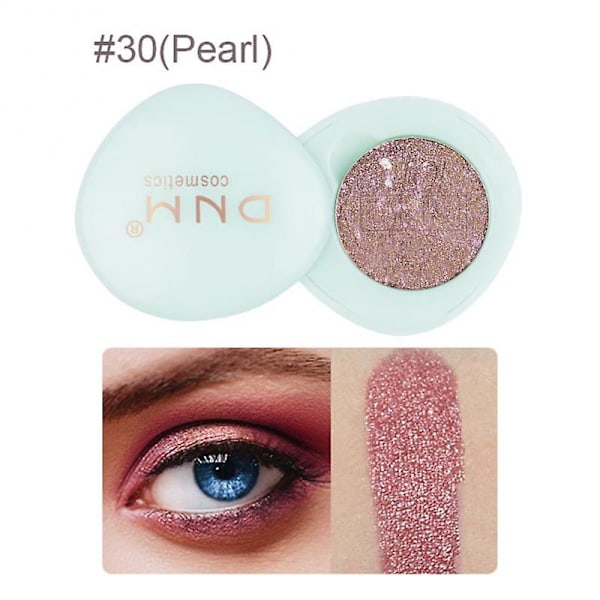 Dnm 30 farver Monokrom Øjenskygge Palet Perlemor Mat Glitrende Pudder Lysnende Reparerende Silkeorm Jord Øjenskygge 30 eyeshadow
