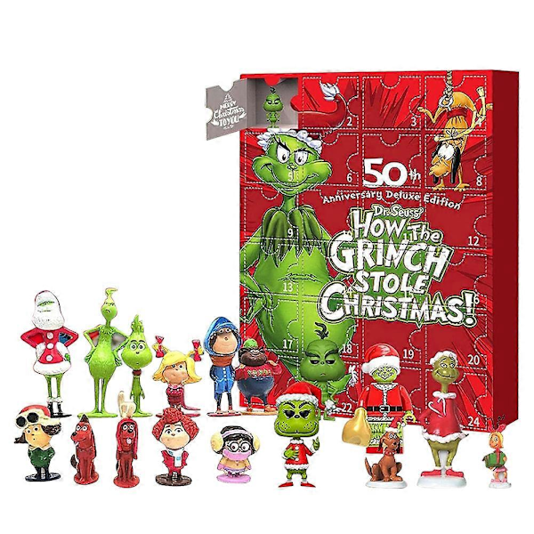 Adventskalender 24 Dager Juleferie Adventskalender Hjem BlindBox Gaver Kalender Dekor Rom Skrivebord Adventskalender Dekorasjonstilbehør style j
