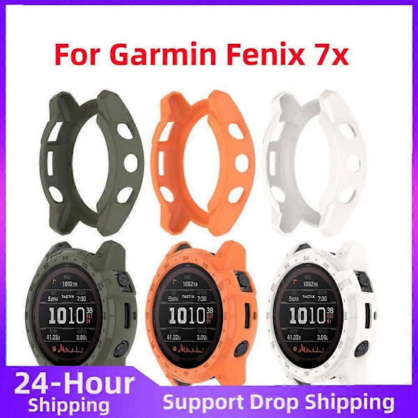 Skyddande skal för smartklocka till Garmin Fenix 7X-serien, anti-repor, stötfångare, repfritt skydd