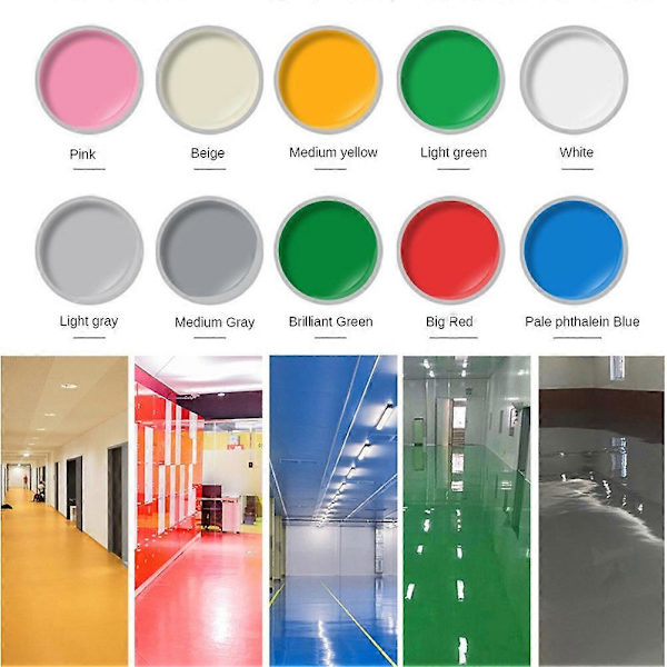 Nante Wind Paint, Snabbtorkande Halkskyddande Vattenbaserad Golvfärg light gray