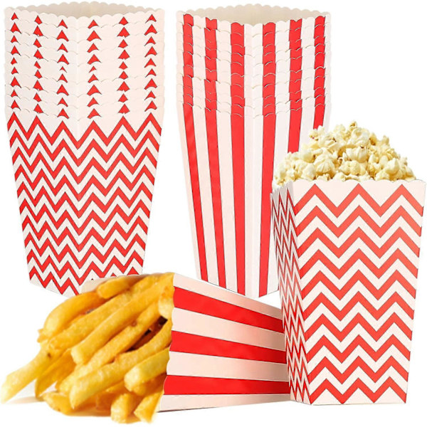 50 kpl Popcorn-laatikot, Pienet Makeisrasioita Makeisbaaripusseja, Lahjapusseja Sarja Juhlapusseja, Perhejuhliin, Syntymäpäiväjuhliin