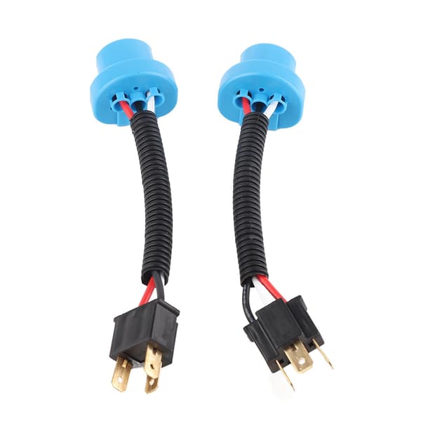 H4 Hun til 9007 Han Forlygte Omdannelseskabel Adapter (2 stk)