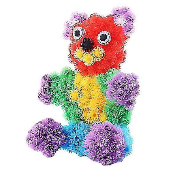 200 st Kreativa Barnpärlor Utbildningsleksaker Montera Manual DIY Olika Klibbiga Bollar För Pojkar Och Flickor random 100pcs