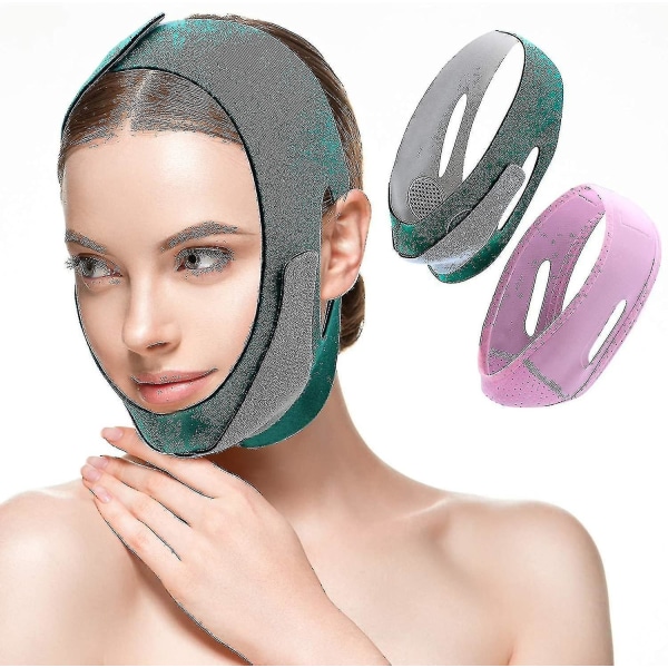 Face Slimming Strap V Line Mask 2st, Smärtfri ansiktslyftningsrem