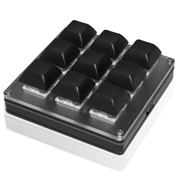 9-Tacks Trådlöst Anpassningsbart Tangentbord 2.4G USB Bluetooth -Läges Tangent Anpassning Hot-Swappable Tangenter