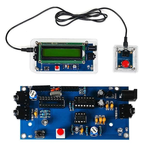 Dekoder for Morse-kode, DIY-sett, CW Morse-kode-øvingsdekodersett, Ham Radio med digital LCD, US-kontakt