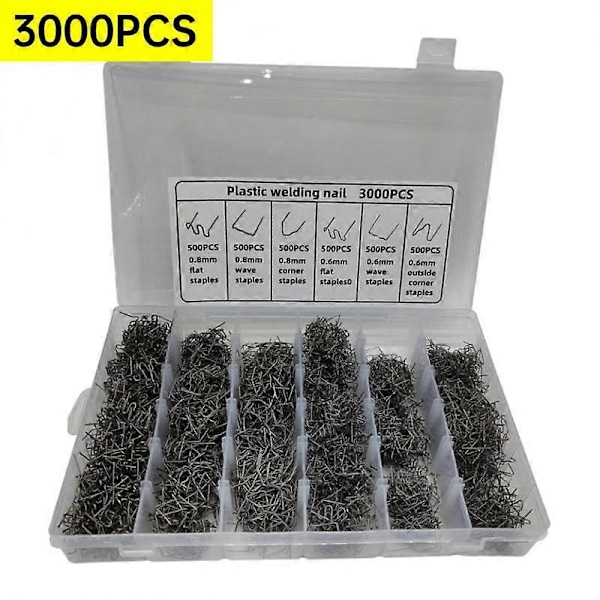 600/1200/3000pcs Hot Stapler Staples For Plastic Welder Repair Hot Welding