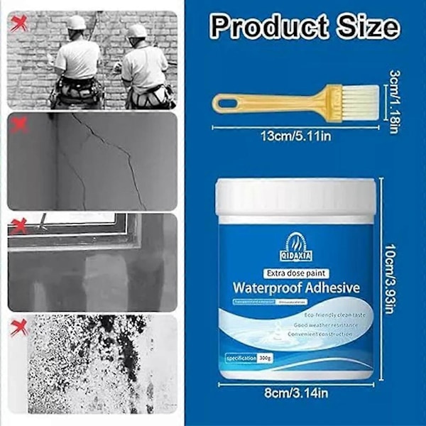 2024 Bad Transparent Vanntett Lim Vanntett Belegg Agent Langvarig Ny 3pcs