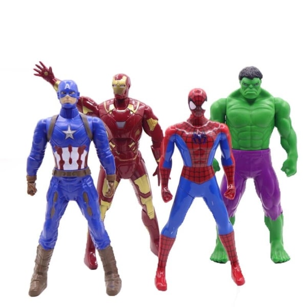 18 cm Marvel Spiderman Hulk Ironman Anime Figur Action Toy S01