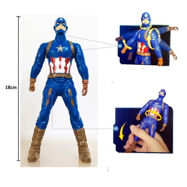 18 cm Marvel Spiderman Hulk Ironman Anime Figur Action Toy S04