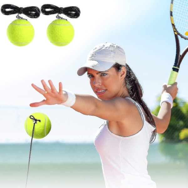 4-pack tennisträningsbollar med strängar för självträning
