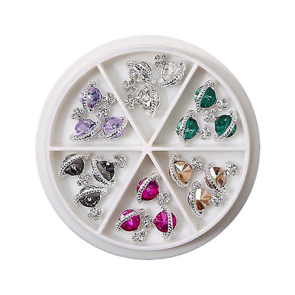 3D-berlocker i legering, dekoration till nagelkonst, planet, strass, berlocker, planetariska naglar 2