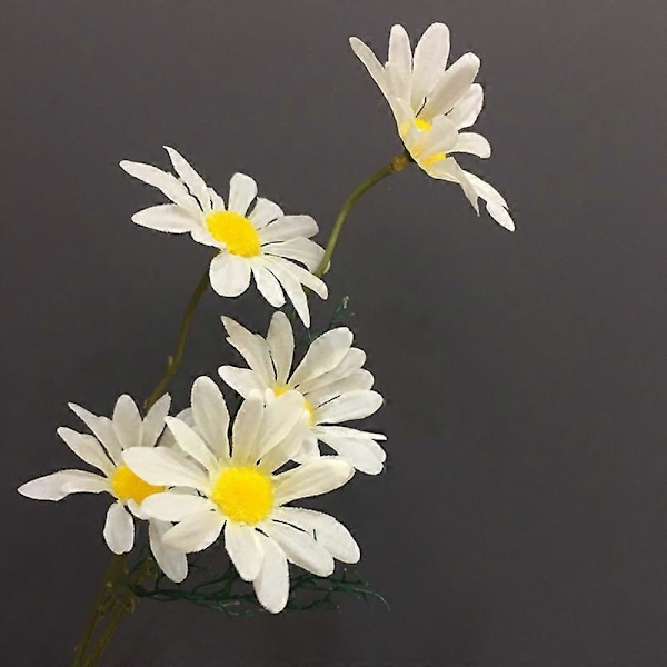 10 stk. Kunstige Daisy Blomster Blomsterarrangementer Til Bryllup Fest Have Håndværk Dekoration Hver Ca. 21\" Høj