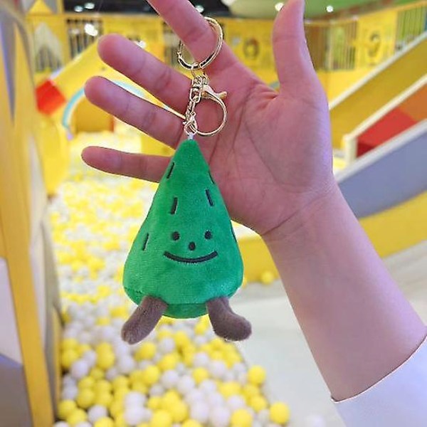 Sød Juletræ Plys Vedhæng Juletræ Fyldt Dukke Legetøj Plys Nøglering