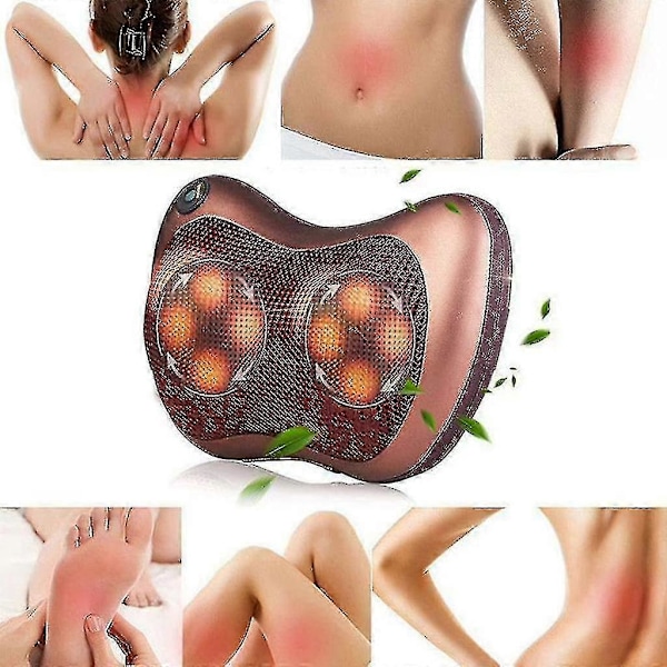 Dhrs Massagekudde Massager Shiatsu Bekväm Nacke Axel Automatisk Infraröd Värme