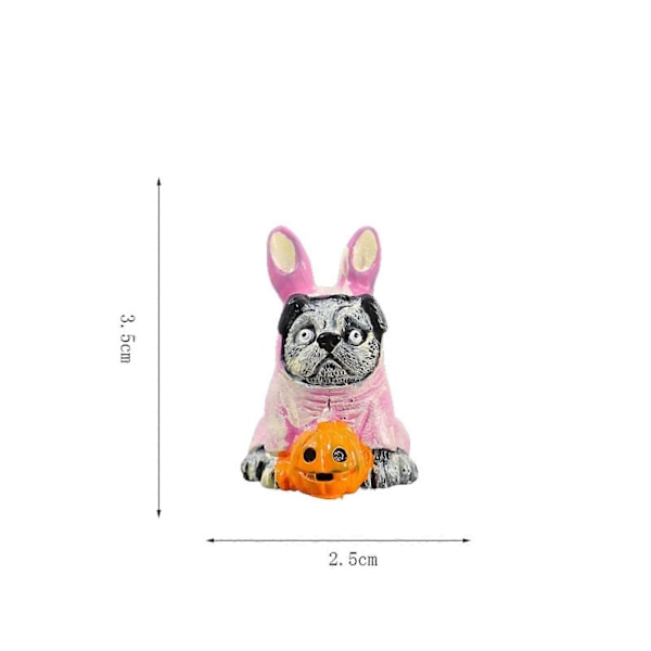Pelottavat Pinkit Puput Koiran Halloween Keittiötarvikkeet Mikro-Maisemat DIY Kristallikuula Tarvikkeet Hartsi Keittiötarvikkeet Flye2785